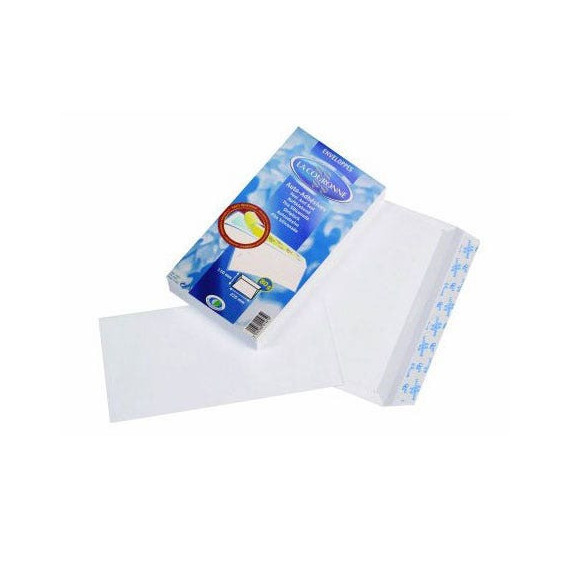Enveloppe blanche A5 - paquet de 25 - Fourniture de bureau