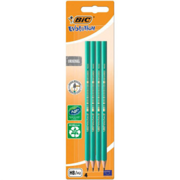 Crayon BIC Evolution Fluo - Vert 