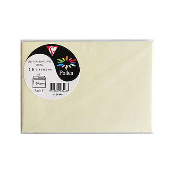 Enveloppe C6 (114x162) couleur sable Enveloppes couleur
