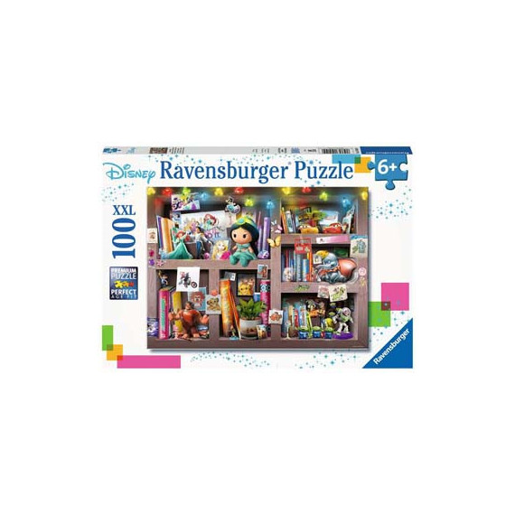 Ravensburger - Puzzles enfants - Puzzle 100 pièces XXL - L'étagère du  collectionneur Disney