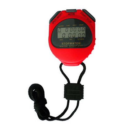 Chronomètre numérique étanche avec chaîne, chronomètre de sport